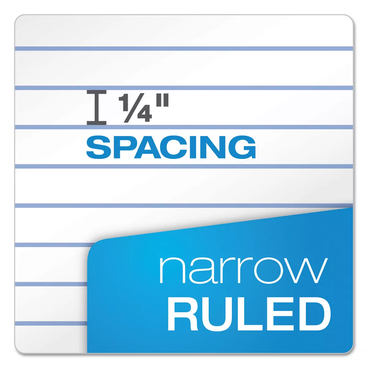 Ampad Perforated Writing Pad Narrow 3 x 5 White 50 Sheets Dozen 20208
