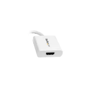 StarTech.com Mini DisplayPort to HDMI Video Adapter Converter - White - DisplayPort/HDMI for Audio/Video Device, Monitor, Projector, TV - 4.72