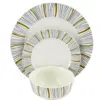 Gibson Home Classic Burst Decorated 12 Piece Dinnerware Set