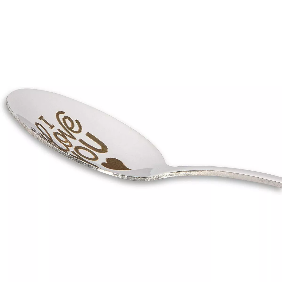 Stainless Steel Spoon, I Love You (7.8 Inches)