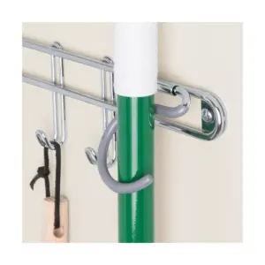 mDesign Wall Mount Metal Storage Organizers for Kitchen - 2 Piece Set - Chrome