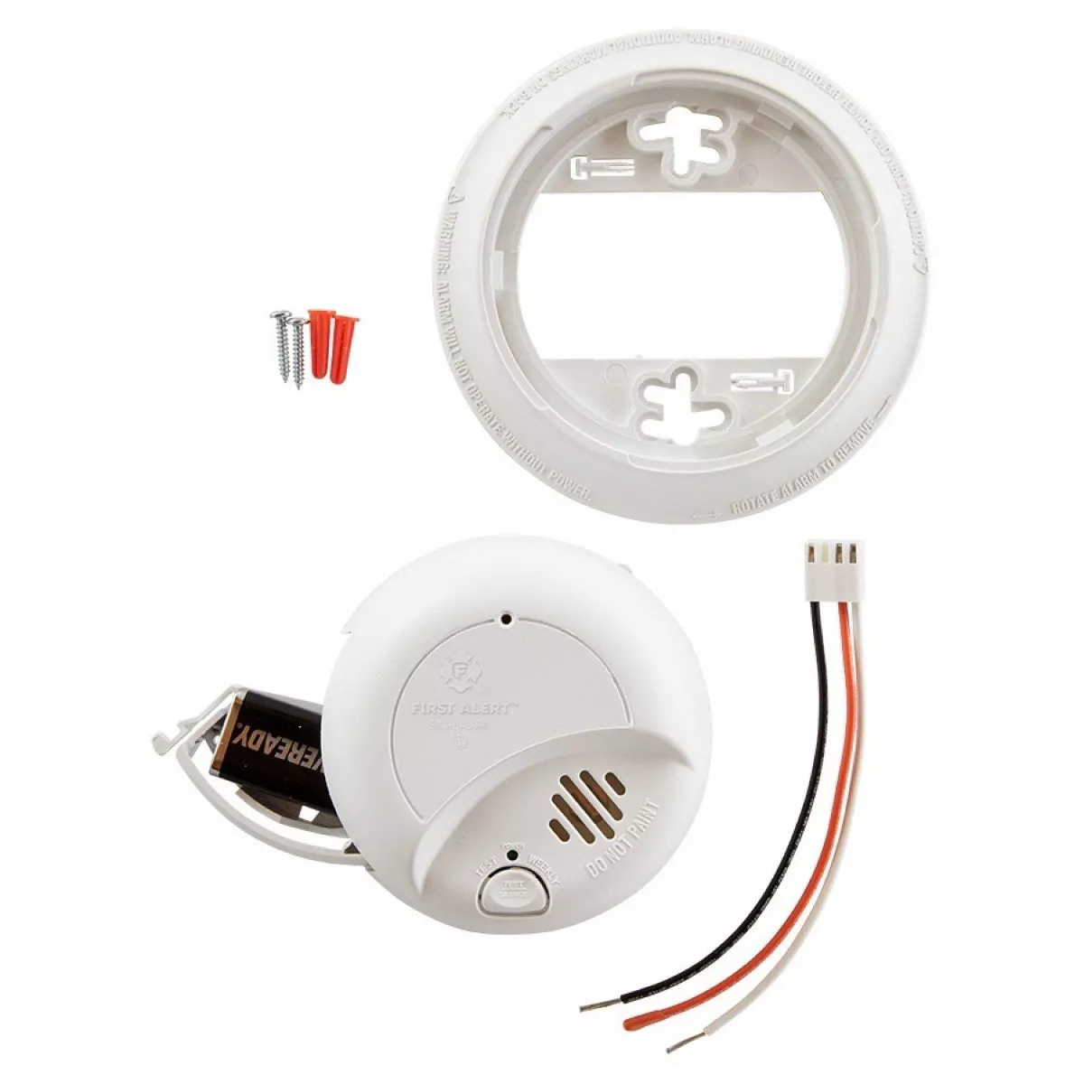 First Alert SA9120BPCN Hardwired Smoke Detector with Battery Backup