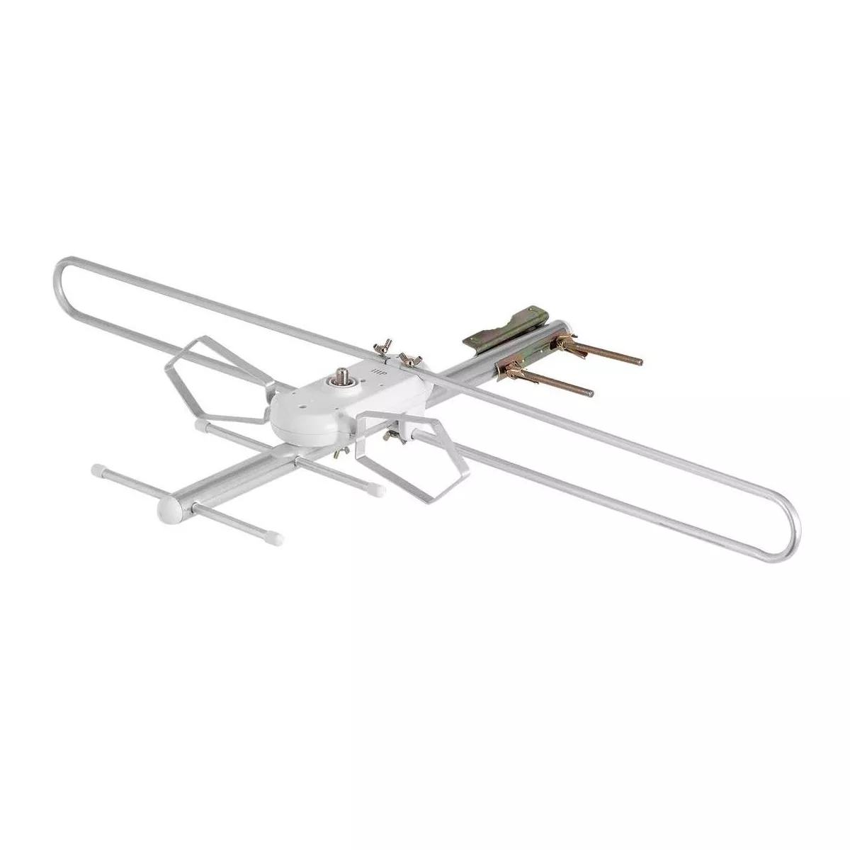 Monoprice Round Tube Attic or Outdoor VHF And UHF HDTV Antenna, 60 Mile Range, Anti-Rust, Waterproof and Weather Resistant