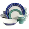 Gibson Home 16pc Stoneware Lockhart Dinnerware Set