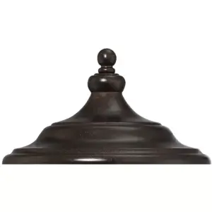 Franklin Iron Works Outdoor Post Light Fixture LED Dimmable Bronze 23