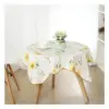 35"x35" Square Vinyl Water Oil Resistant Printed Tablecloths Yellow Sunflower - PiccoCasa