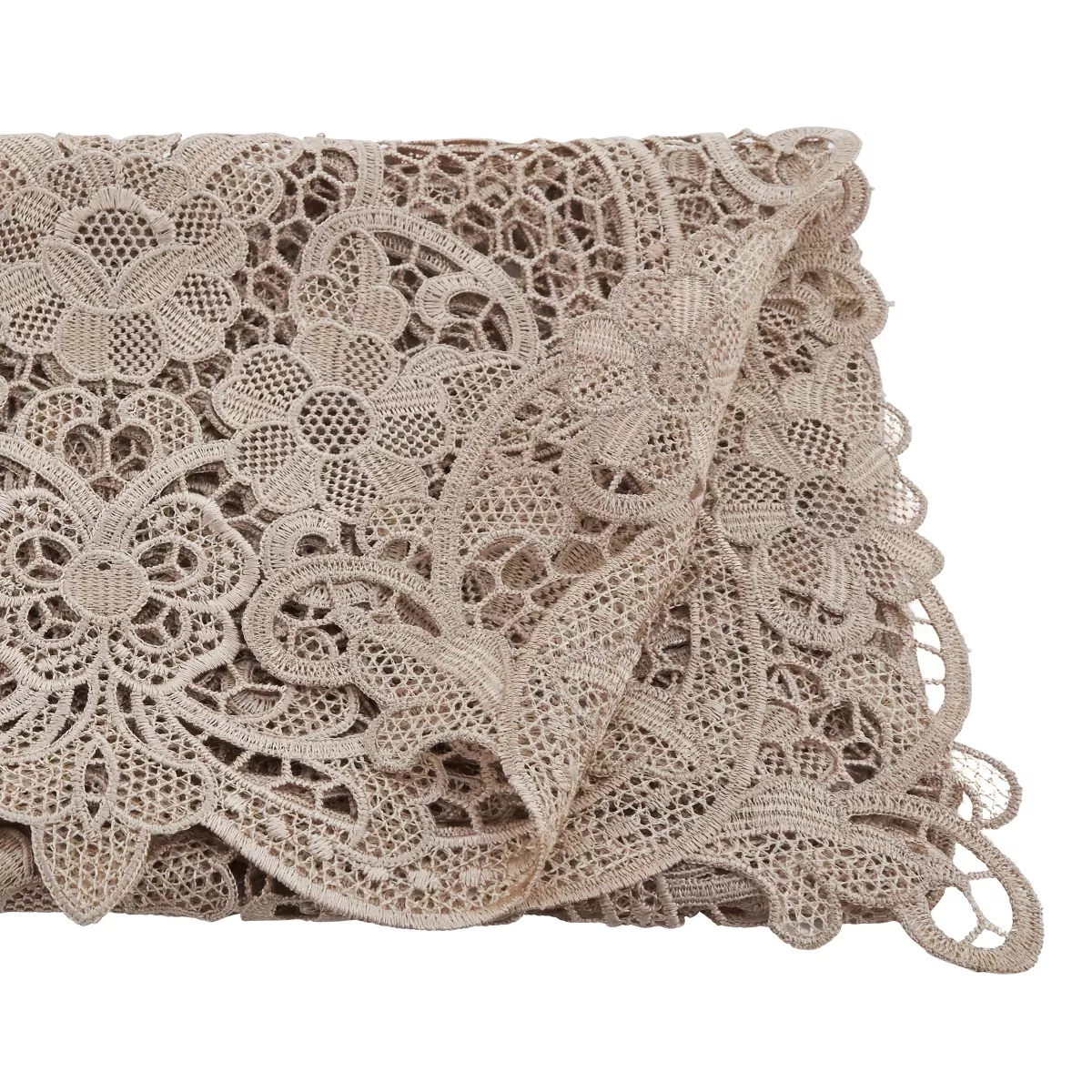 Saro Lifestyle Runner With Vintage Lace Design