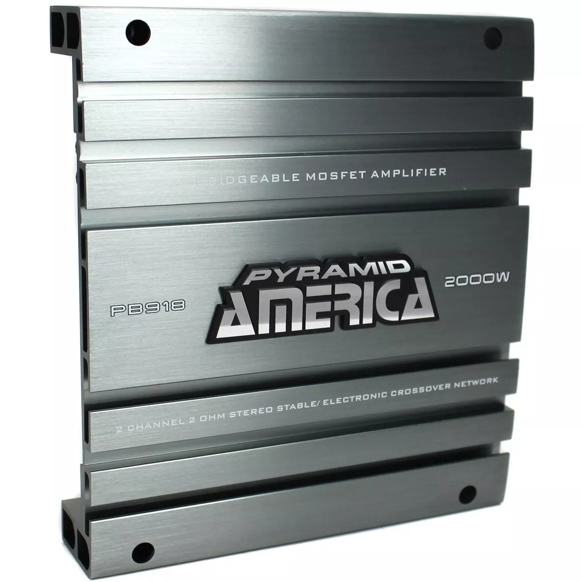 PYRAMID PB918 2000W 2 Channel Car Audio Amplifier Power Bridgeable+8 Ga Amp Kit