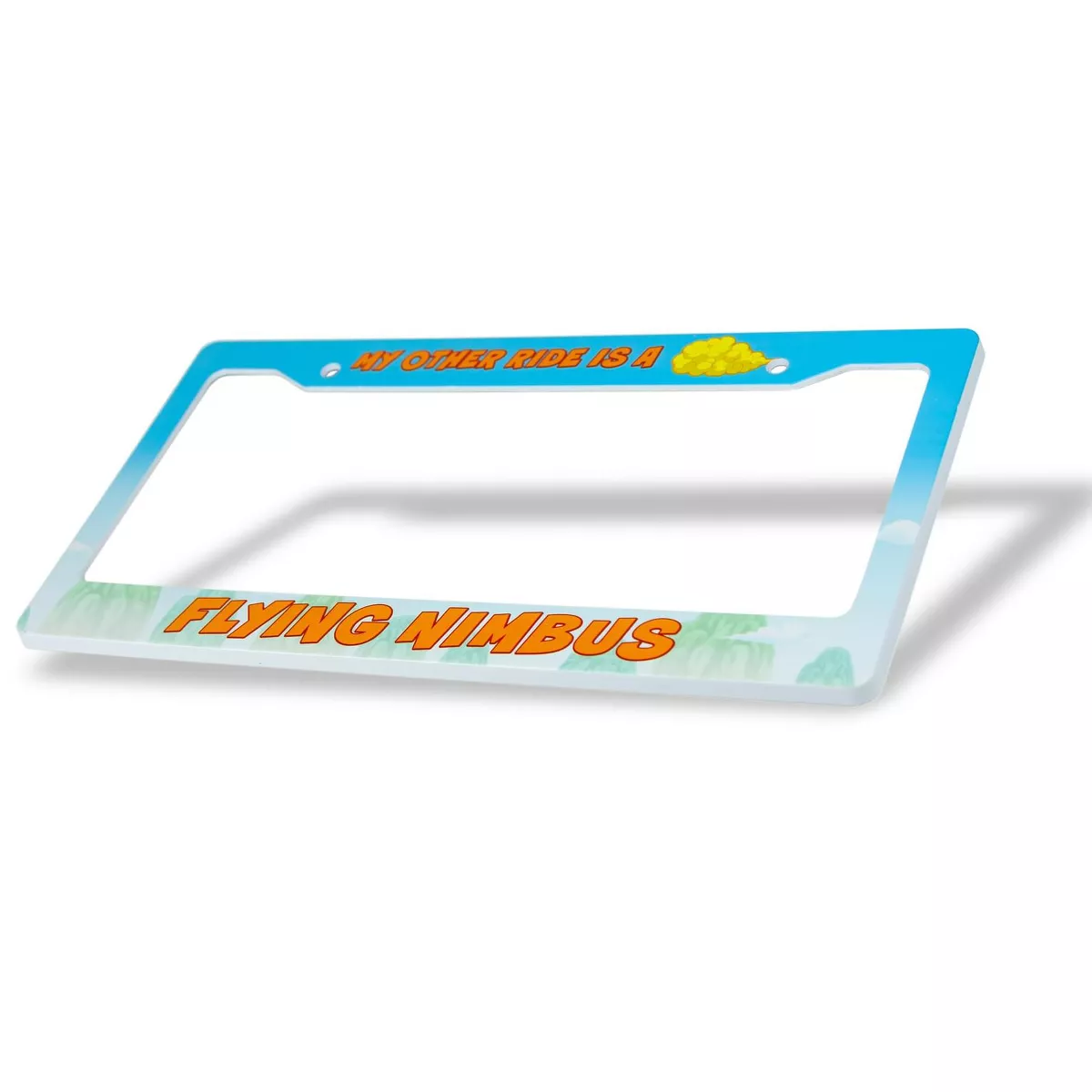 Just Funky Dragon Ball Z License Plate Frame | My Other Ride Is A Flying Nimbus Cloud