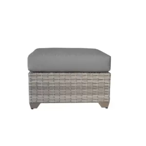Fairmont 8pc Patio Sectional Seating Set with Club Chairs & Cushions - Gray - TK Classics