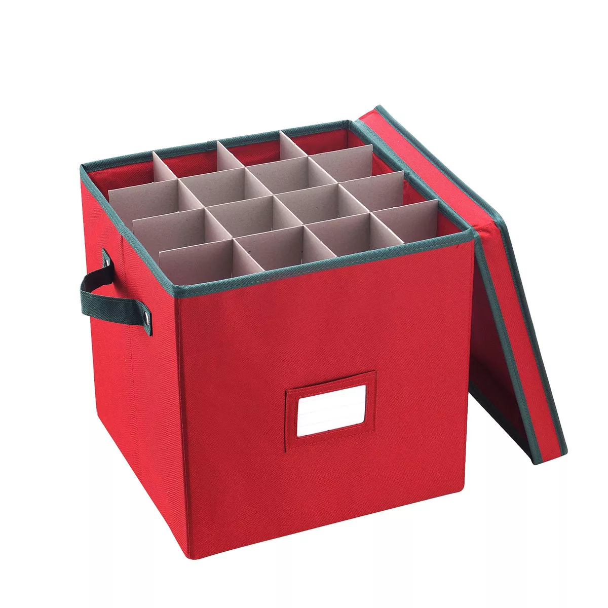 Elf Stor Elf Stor Premium Red Christmas Ornament Storage Chest Holds 64 Balls with Dividers