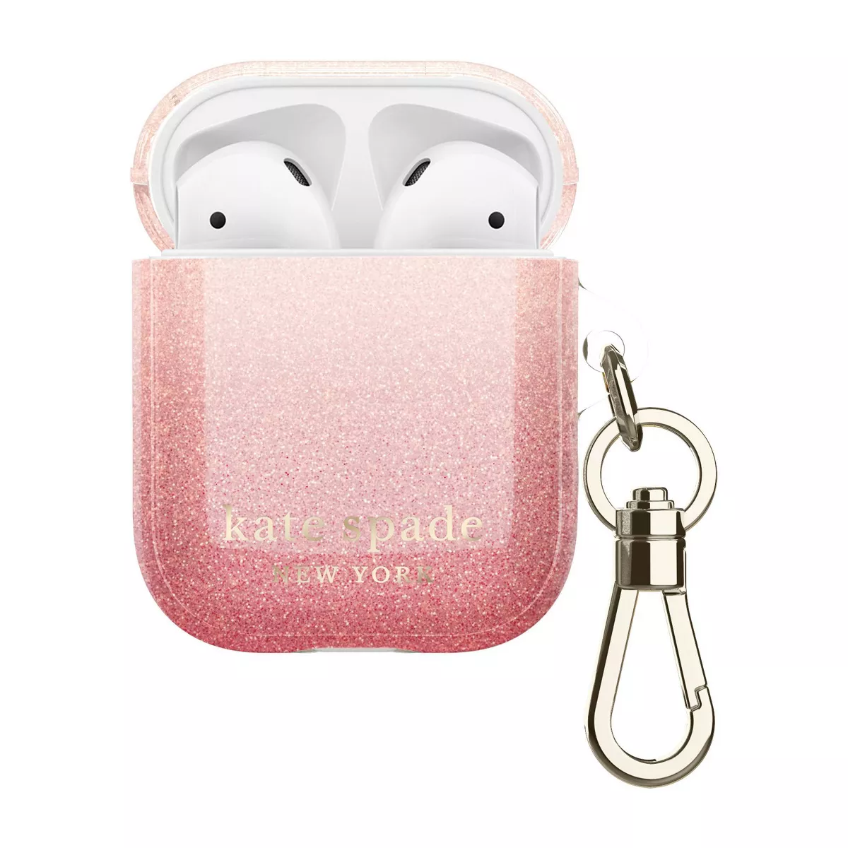 Kate Spade New York AirPods Case - Ombre Glitter Sunset Pink