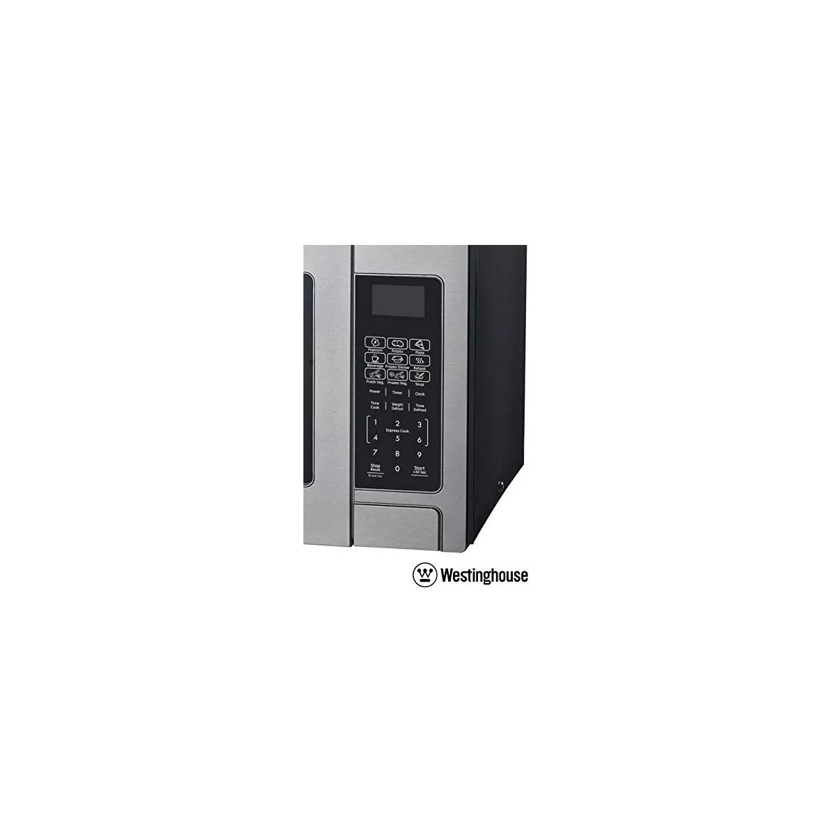 Westinghouse Stainless Steel Countertop Microwave Oven, 900-Watt, 0.9-Cubic Feet