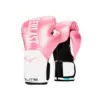 Everlast Pro Style Elite Exercise Workout Training Boxing Gloves for Sparring, Heavy Bag and Mitt Work, Size 8 Ounces, Pink/White