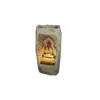 Northlight 39.25" Gold and Gray LED Lighted Buddha Outdoor Garden Water Fountain