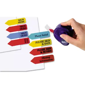 Redi-Tag Arrow Message Page Flags in Dispenser
