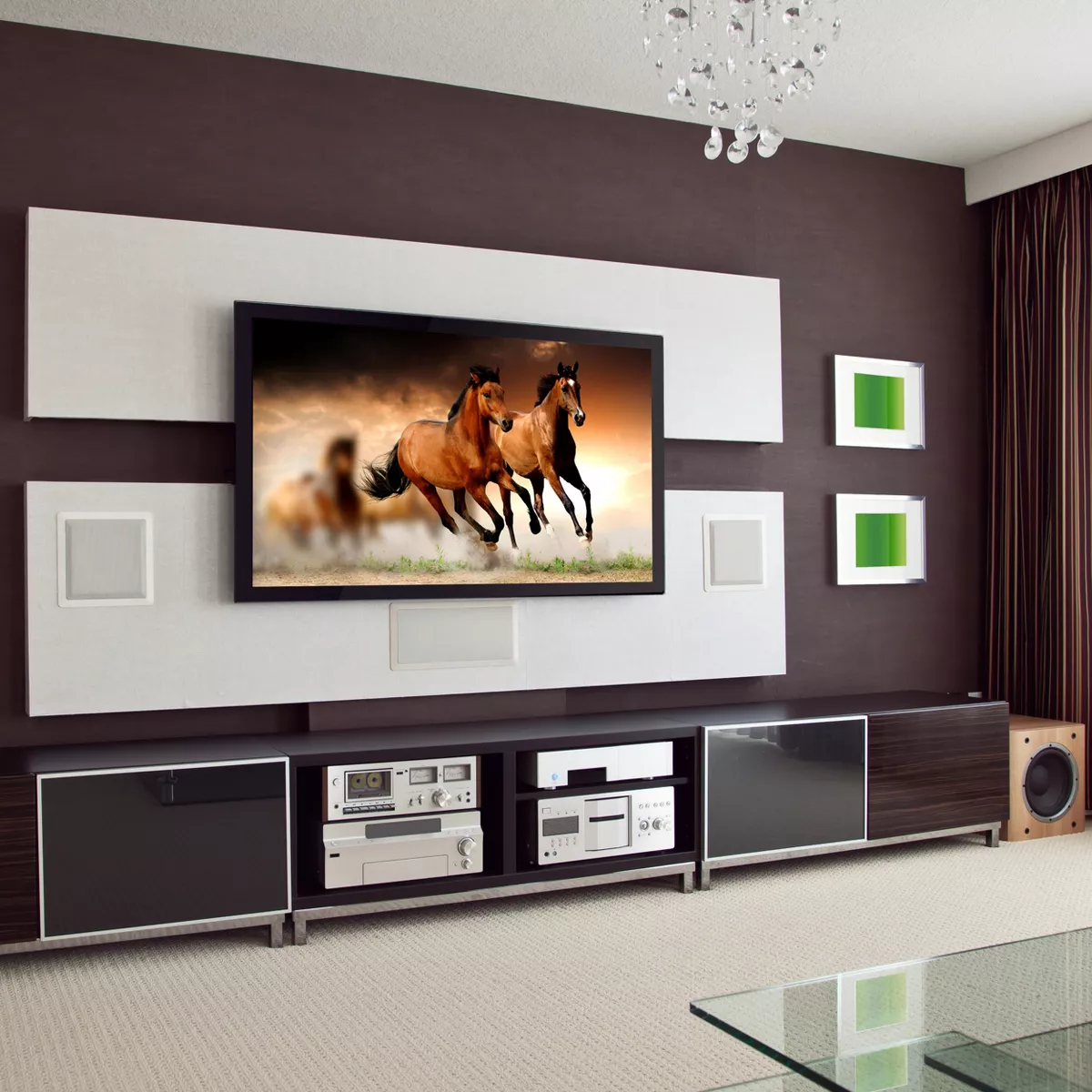 Megamouts Super Slim Fixed TV Monitor Wall Mount for 32 Inch to 70 inch Screens