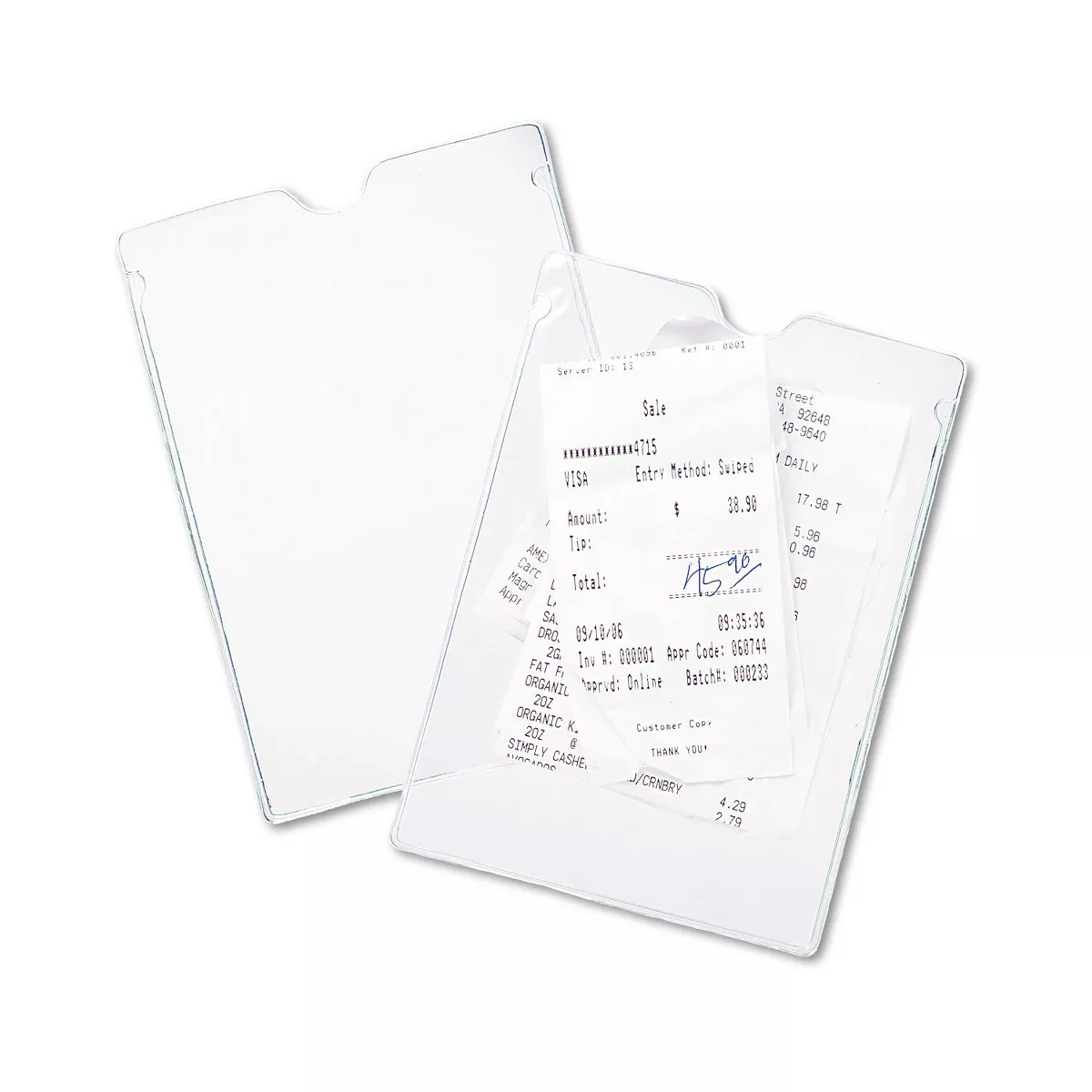 Avery Top-Load Clear Vinyl Envelopes w/Thumb Notch 4 x 6 Clear 10/Pack 74806