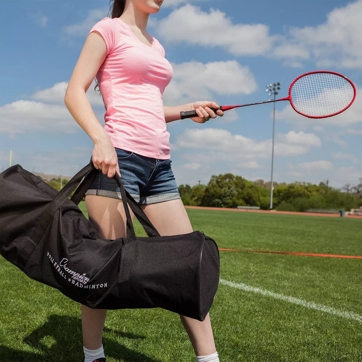 Champion Deluxe Volleyball and Badminton Tournament Set