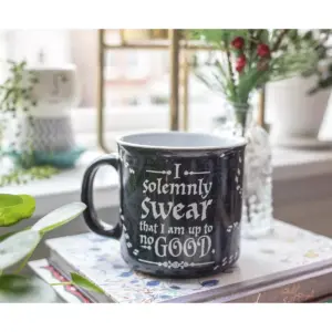Silver Buffalo Harry Potter Marauders Map Ceramic Camper Mug | Holds 20 Ounces