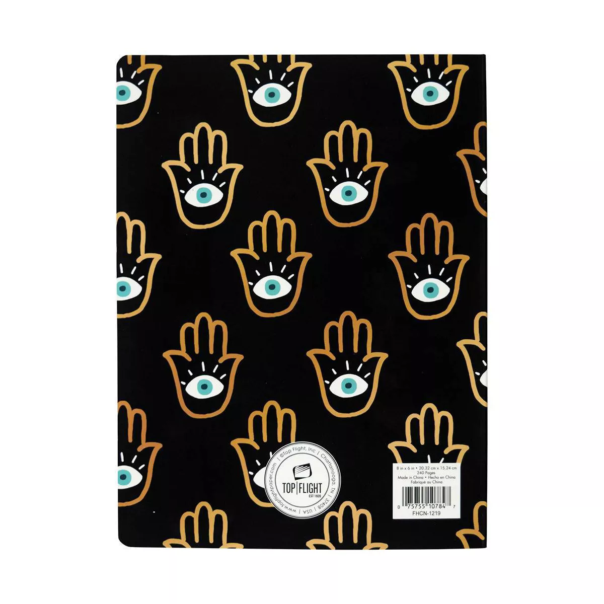 Lined Journal Mystical Eyes and Palms 8