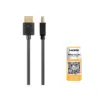 Monoprice High Speed HDMI Cable - 5 Feet - Black| Certified Premium, 4K@60Hz, HDR, 18Gbps, 36AWG, YUV, 4:4:4 - Ultra Slim Series