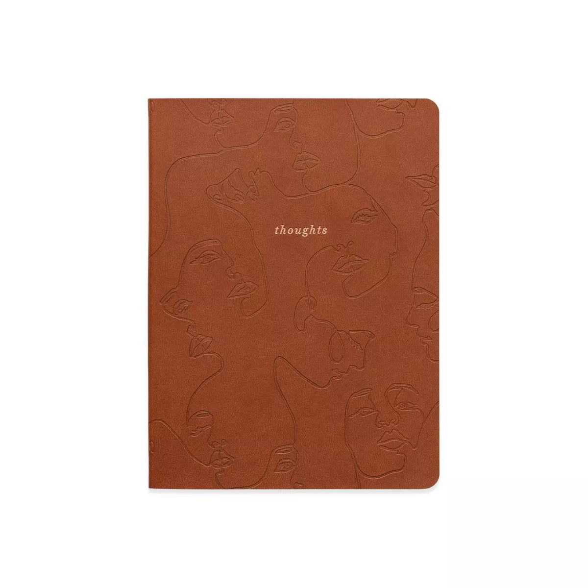 Vegan Leather Journal Terra Cotta Thoughts - DesignWorks Ink