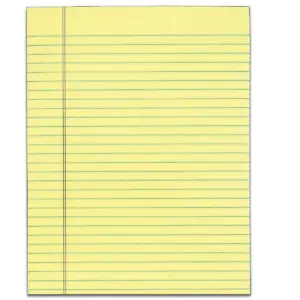 Tops The Legal Pad Glue Top Pads Legal/Wide 8 1/2 x 11 Canary 50 Sheets Dozen 7522
