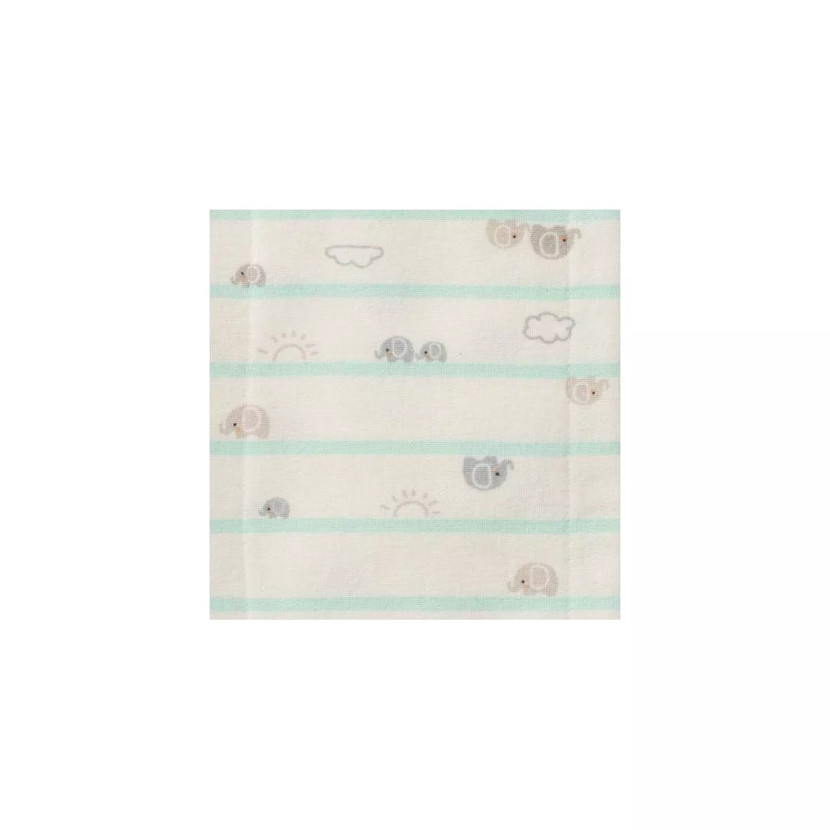 Gerber Baby 8pk Elephants Flannel Burp Cloth Set - Green