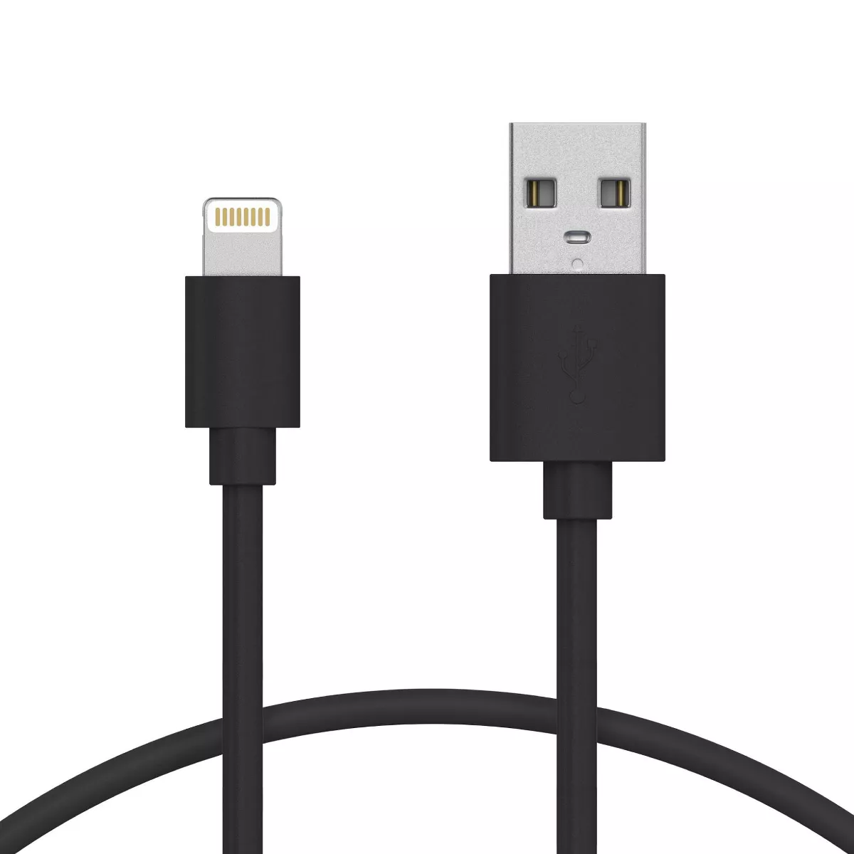 Just Wireless 3ft TPU Lightning to USB-A Cable - Black