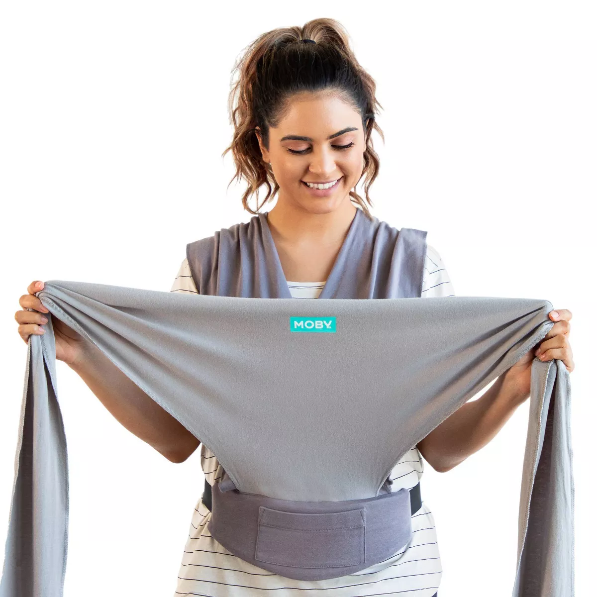 Moby Wrap Easy-Wrap Baby Carrier - Smoked Pearl