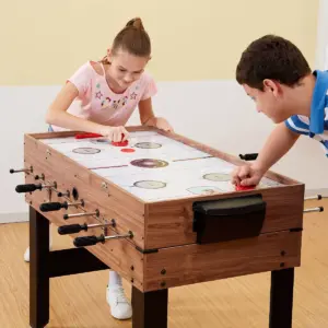 Lancaster 3 in 1 Pool Billiard, Slide Hockey, Foosball Combo Arcade Game Table