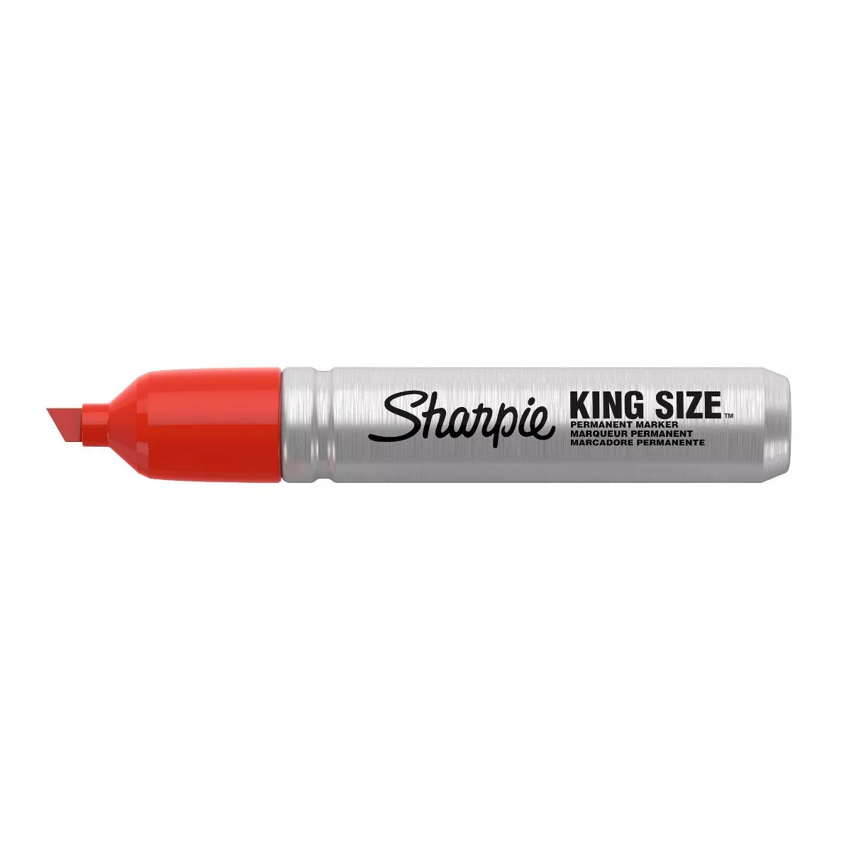 Sharpie Chisel Tip King Size Permanent Marker - Red (12 Per Set)