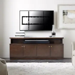 MegaMounts Smooth Black Matt Finish Fixed Television Mount