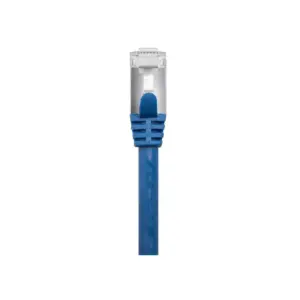Monoprice Cat7 Ethernet Patch Cable - 5 Feet - Blue | Network Internet Cord - Flexboot RJ45 Stranded 600Mhz S/FTP CMX Pure Bare Copper Wire 26AWG -