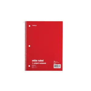 Staples 1 Subject Notebook 8
