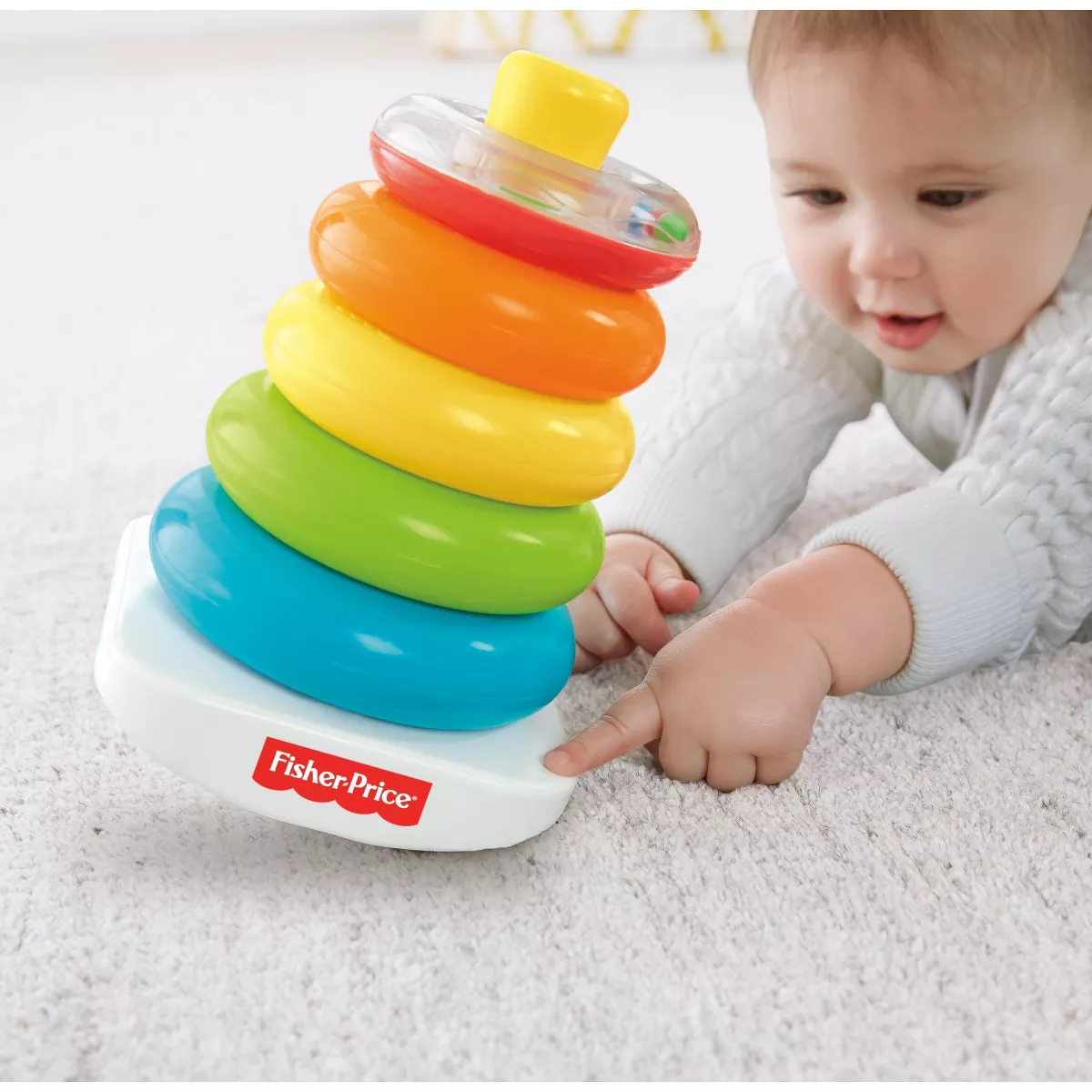 Fisher-Price Rock-a-Stack Sleeve Infant Stacking Toy