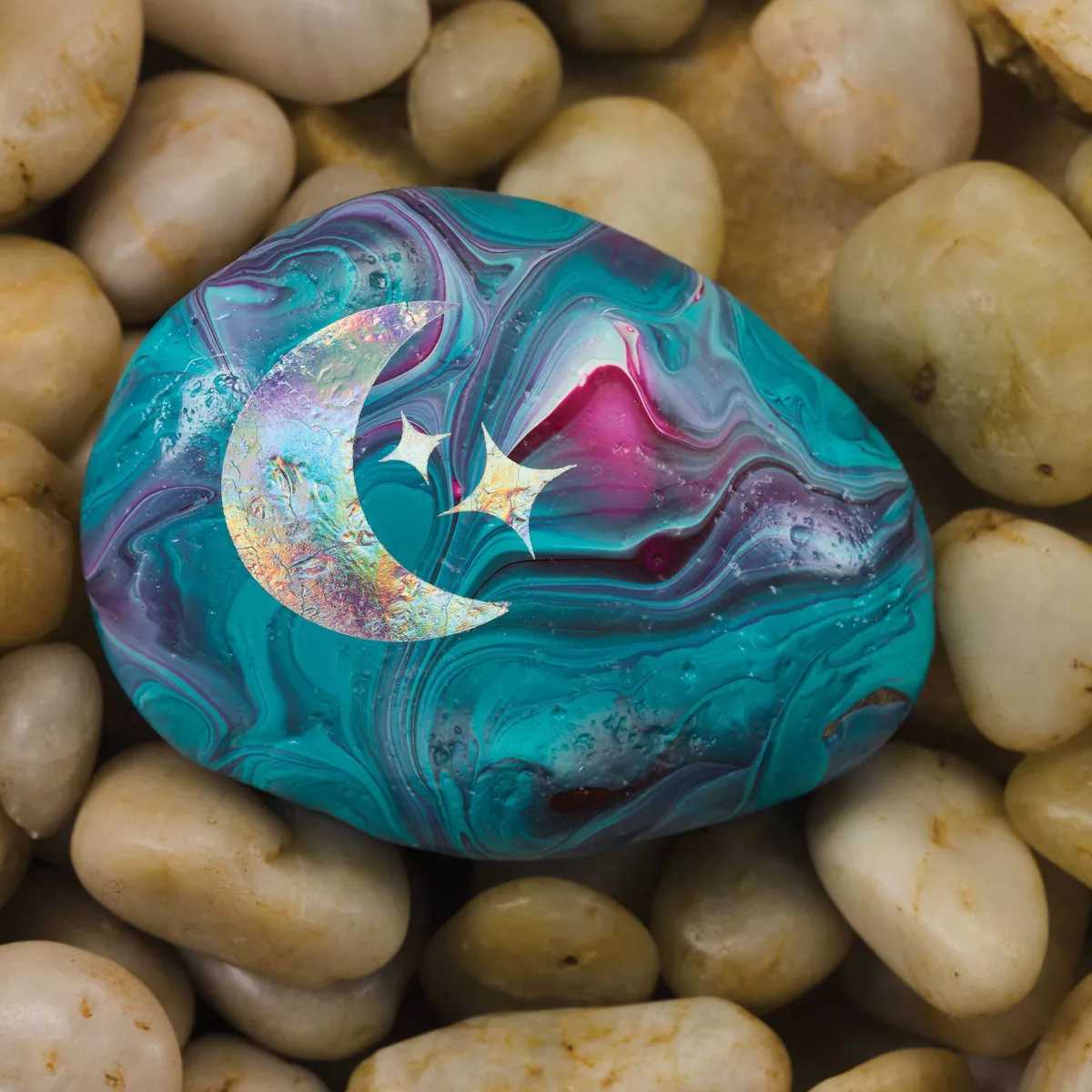 Creativity for Kids Hide & Seek Paint Pour Rocks