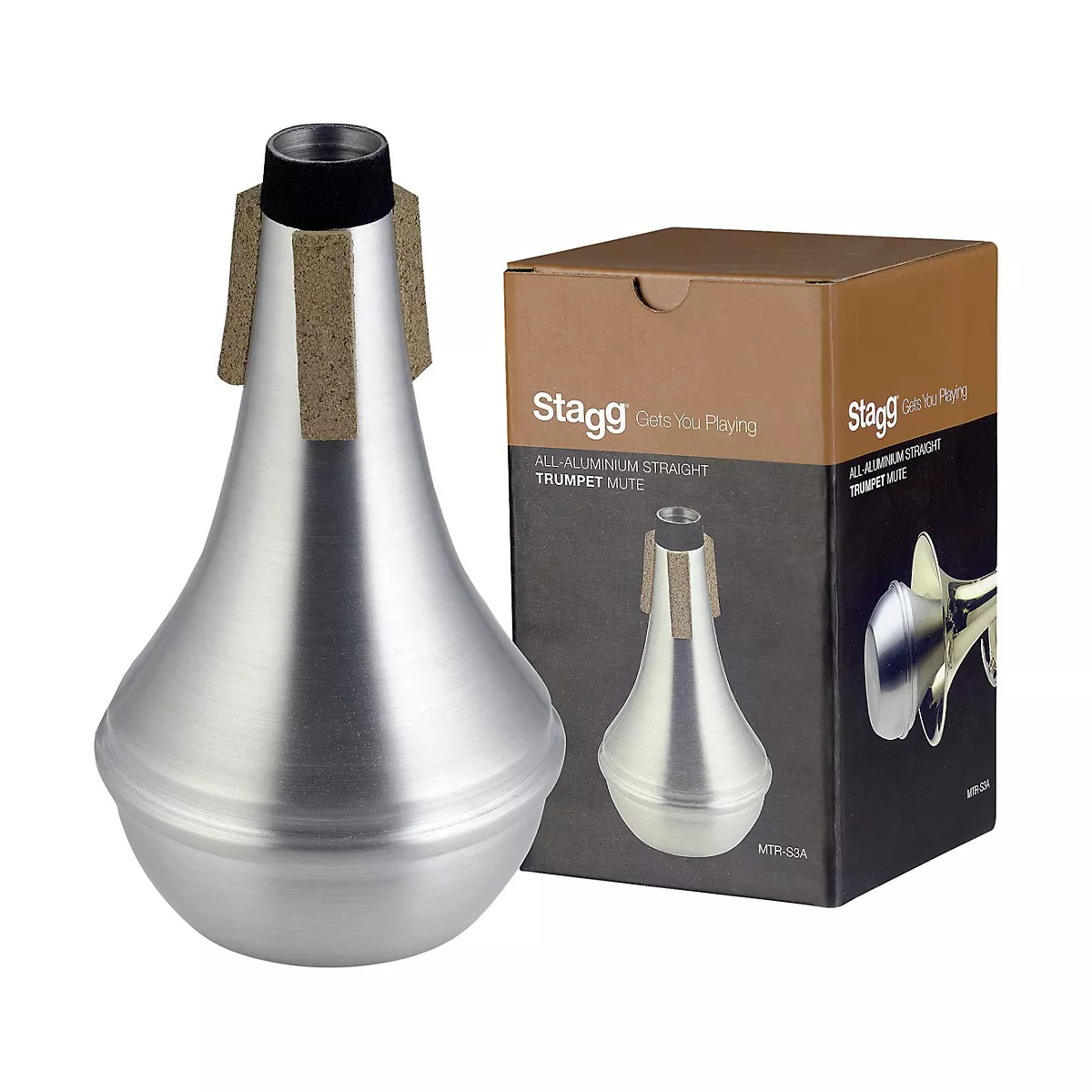 Stagg Aluminium Straight Mute for Trumpet Aluminum