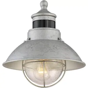 John Timberland Outdoor Wall Light Fixture Farmhouse Galvanized 9