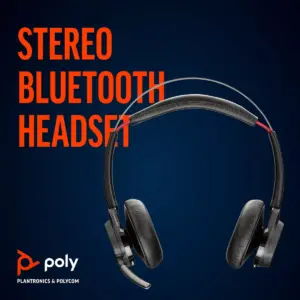 Plantronics Voyager Focus UC Bluetooth USB B825 - Dual Ear (Stereo) Headset - Computer & Mobile Phone Headset with Active Noise Canceling - Plantronics a Poly Company