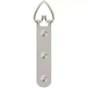 60 D Ring Picture Hangers with 180 Screws, 3 Holes (3.5 x 0.6 inch, 240 Pieces)