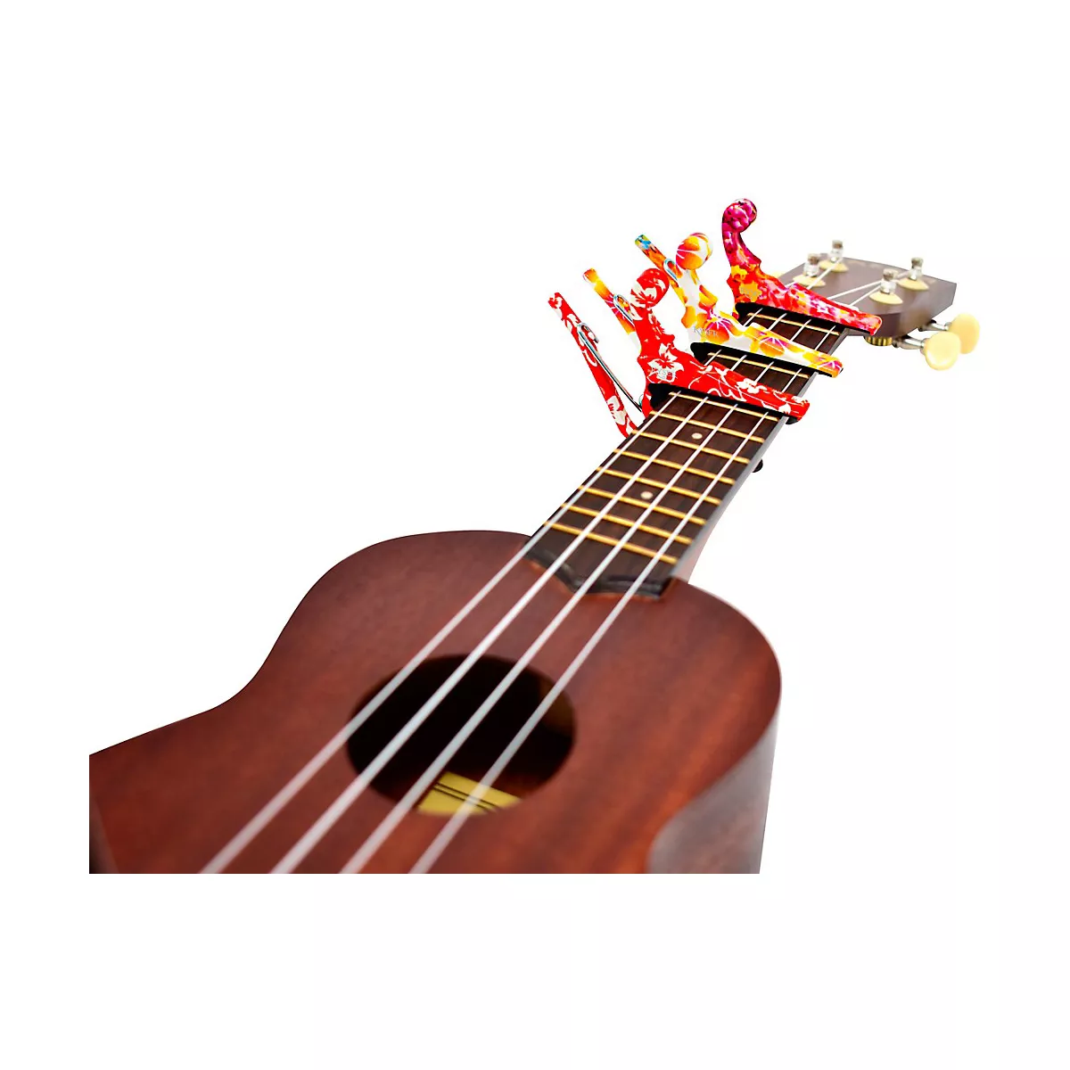 Kyser Quick-Change Ukulele Capo - Pastel Hibiscus