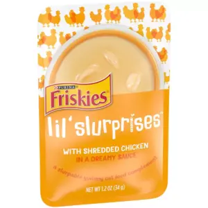 Friskies Lil' Slurprises Compliments Shredded Chicken Wet Cat Food - 1.2oz