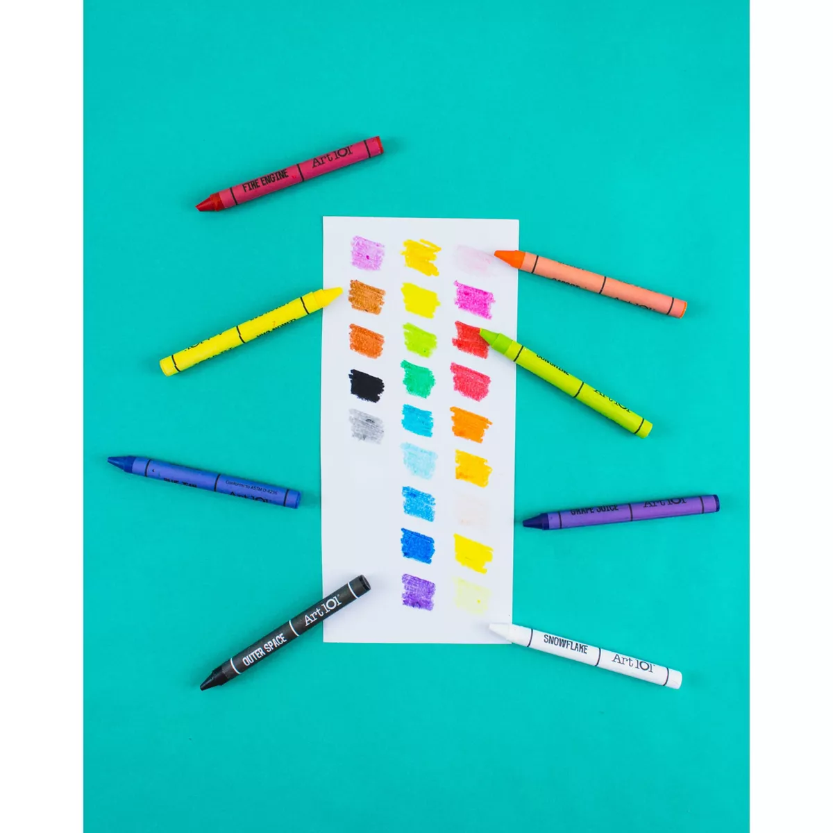 136pc Draw + Color + Paint Art Set in Wood Case - Art 101