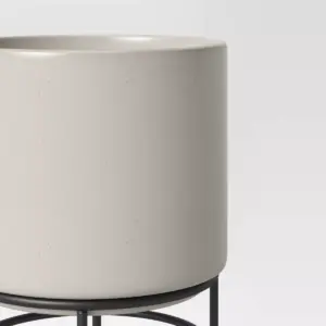 Medium Ceramic Planter on Stand Cream - Project 62™