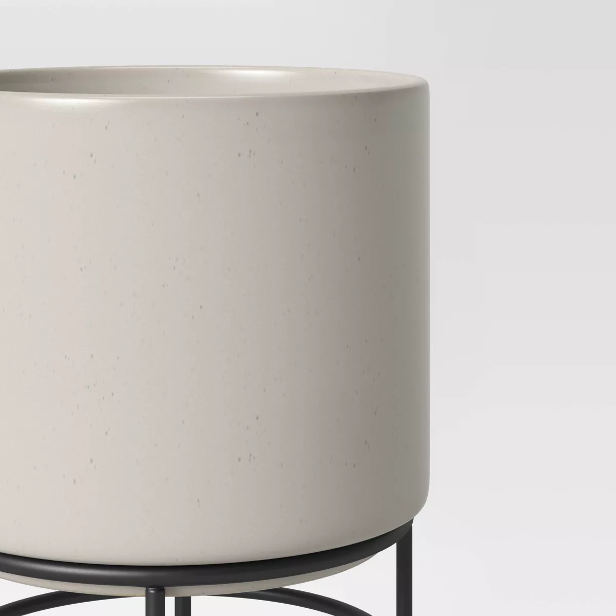 Medium Ceramic Planter on Stand Cream - Project 62™