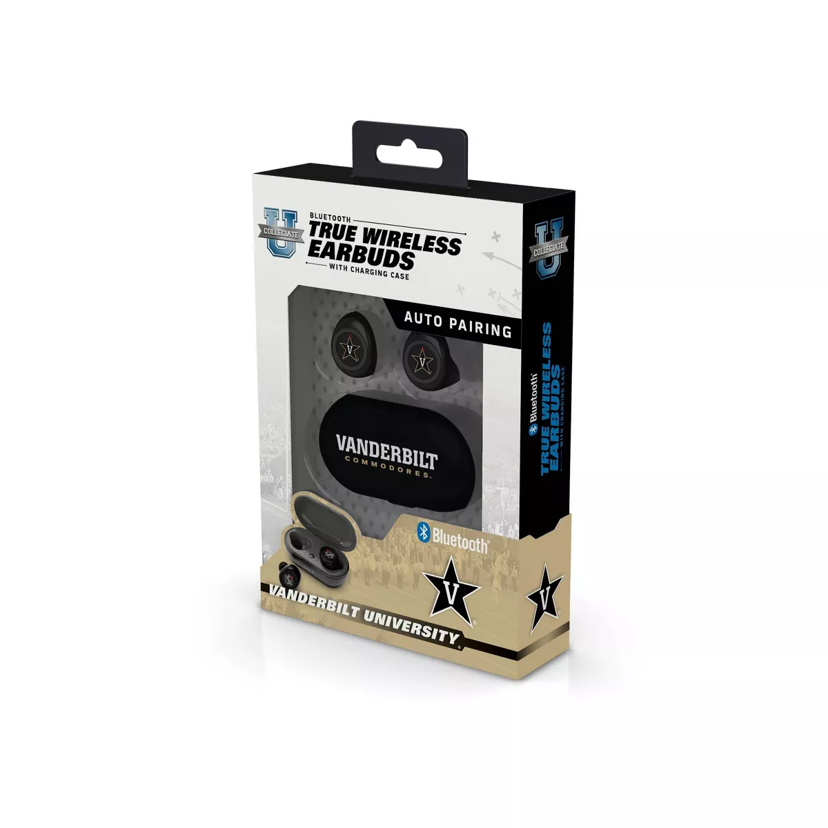 NCAA Vanderbilt Commodores True Wireless Bluetooth Earbuds