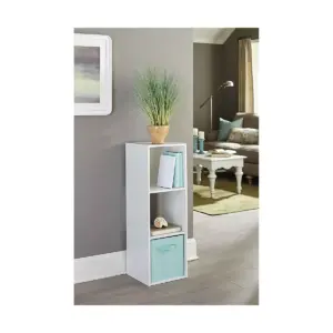 Closetmaid Home Stackable 3-Cube Cubeicals Organizer Storage, White (2 Pack)