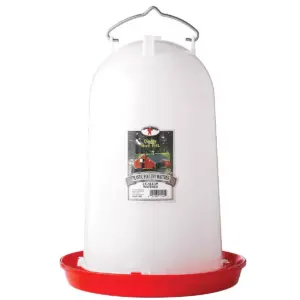Little Giant Extra Large 3-Gallon Capacity Heavy-Duty Plastic Gravity Fed Poultry Waterer System (2 Pack)